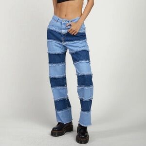 Ragged Ragged Priest Infringement Stripe Paneled Jeans